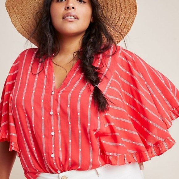 Anthropologie Tops - NWOT Anthropoligie Plus Button Down Size 1x